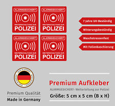 Aufkleber Polizei 4x