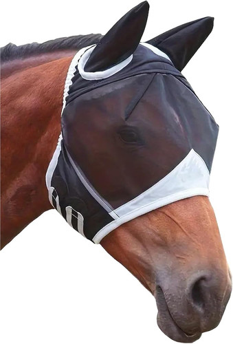 Fliegenmaske pferd mit - fliegenmaske,