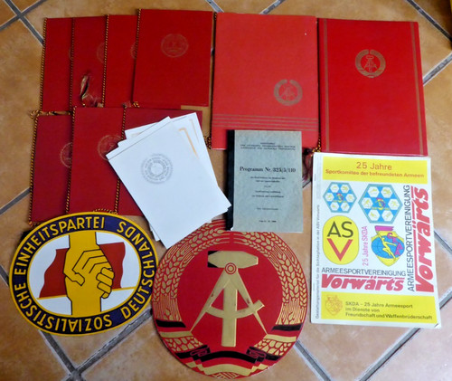Ddr konvolut urkundenmappe - ddr,