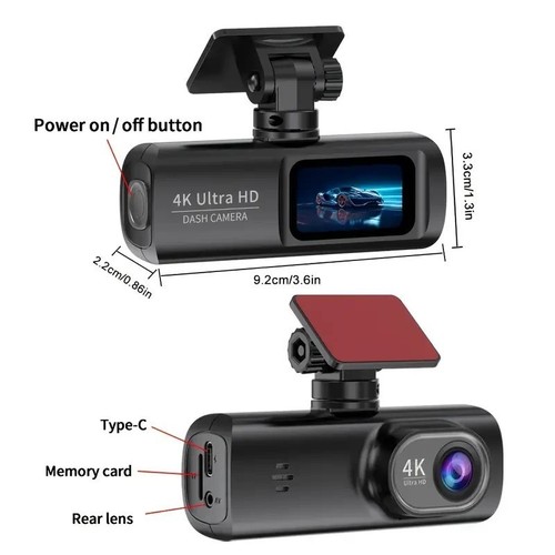 Wifi gps dashcam front - dashcam, front-