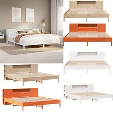 vidaXL Massivholzbett mit