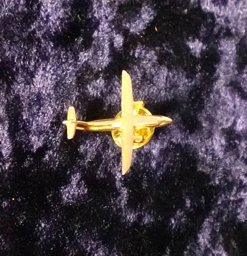 Flugzeug pin gold anstecker - flugzeug,