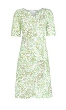 Ringella Damen Nachthemd Kurzarm Knopfleiste Pistazie Baumwolle Modal