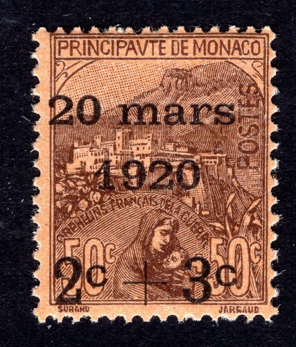 Monaco 1920 postfrisch - 36, **