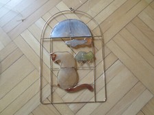 Fensterbild  katze  14 x 22  wie neu