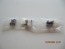 6 St. Halter für Fenster Gardinenstange Cafehaus Stange Ersatz Träger Braun kurz