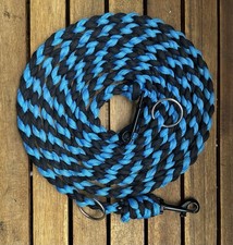Hundeleine aus Paracord, 3 Meter, Schwarz/Blau