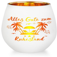 Glaswindlicht mit Gravur Segenssprüche Ruhestandsgeschenk