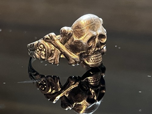 Totenkopfring silber original - silber,,