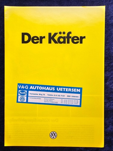 Käfer 1200 l prospekt - vw,
