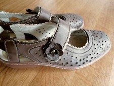 Bonne forme / Damen-Schuhe Gr.4,5 echtes Leder Slipper         