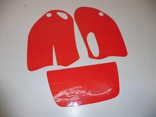 Dekorsatz Startnummernuntergrund Aufkleber passt an Ktm Super comp 4-T. 1996 rot