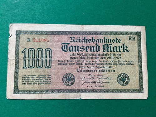 1000 mark tausend 1922 - 1000,