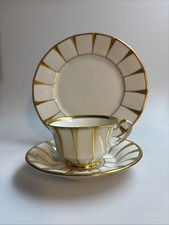 2507045 Fürstenberg Kaffeegedeck Kaffee Gedeck 3 tlg. Grecque Athena Goldrand