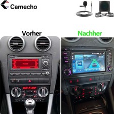 64GB Android 15 Für AUDI A3 8P 2003-2013 Autoradio Apple Carplay 7''GPS Nav WIFI