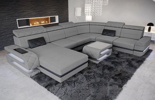 Wohnlandschaft xxl stoffsofa - wohnlandschaft,