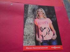 Autogrammkarte Maren Hammerschmidt