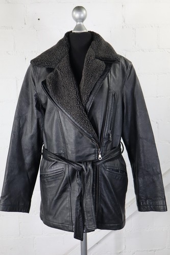 Damen lederjacke schwarz - damen,