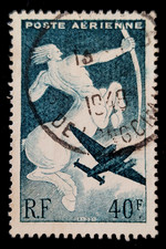 France 1946 Mi748 Kentaur Flugzeug "Hudson" Briefmarke Stamp Timbre Sello used