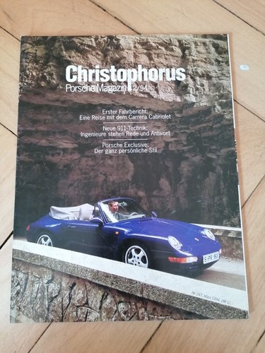 Porsche christophorus heft - christophorus,