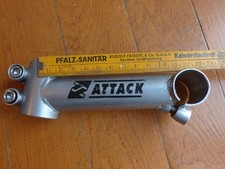 ATTACK VORBAU Ahead 120 mm lang / 25,4 mm / f. 1 1/8 Zoll Schaft silber RETRO