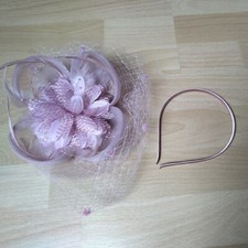Fascinator Haar-Schmuck Kostüm Teeparty Rosa