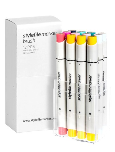 Stylefile brush marker 12er - stylefile,