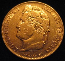 MDS FRANKREICH FRANCE 20 FRANCS 1841 A "LOUIS PHILIPPE I", GOLD  #A