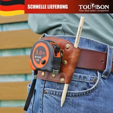 TOURBON Maßbandgürtelholster aus Leder für Schreiner/Ingenieure, Werkzeughalter