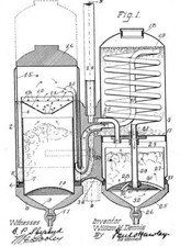 Alte, antike Karbidlampe