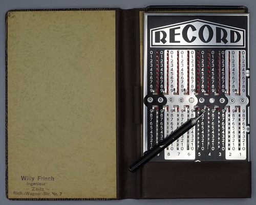 Record rechenmaschine - record:, rechenmaschine/