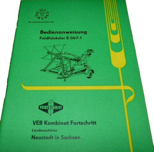 Bedienanweisung feldhäcksler - bedienanweisung,