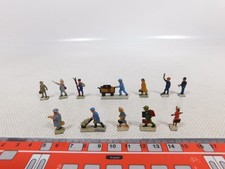 12x Märklin H0 00 Guss Figuren (aus Set 0201 0202) Skifahrer etc #ED402-0,5