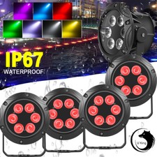 4x 120W RGBW LED Par Wasserdicht IP65 DMX Bühnenlicht Weihnachten DJ Garten Show