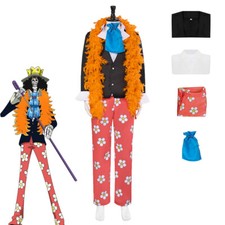 Cosplay One Piece Burukku BROOK Kostüm Hosen Halloween Maskerade Karneval Anzug