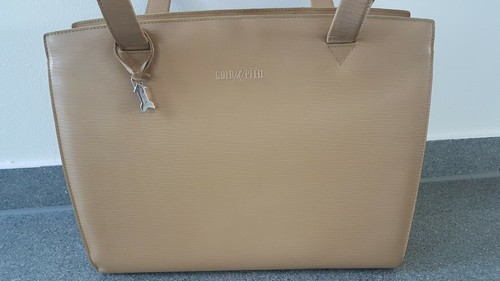 Goldpfeil tasche leder beige - tasche,