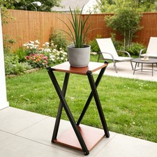 Holz/ Metall Blumentreppe