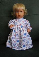 Babypuppe, Badebaby von Käthe Kruse mit neuem Nachthemd, 28 cm groß