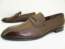 Bally Webb Loafer Slipper Business Mokassin Herren Schuhe Leder Gr.44 Braun