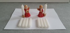 2 Kerzenhalter Engel aus