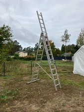Schiebeleiter, Mehrzweckleiter, 3x11, 7,80m, Stehleiter 5,60m
