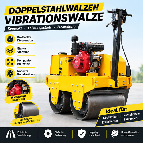 Vibrationswalze 600mm