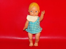 alte kleine Puppe Gummi Gummipuppe Dachbodenfund