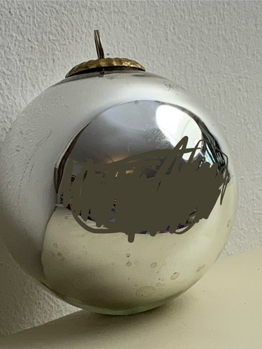 Silber mercury glas kugel - glas,
