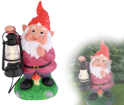 Luxus gartenzwerg solarlampe - gartenzwerg,
