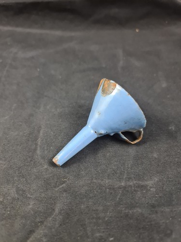 Trichter emaille blau metall - trichter,