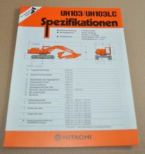 Hitachi UH103 LC Excavator