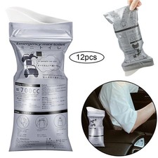 12/24Stk Einweg Urinal für unterwegs mobile Urinbeutel-Toilette Notfall Unisex