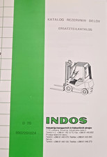 Indos Ersatzteilkatalog + Hinweis für sichere Wartung - Gabelstapler D20 TX4,3P