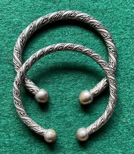 Armreif (2) offen silberfarben